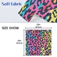 thumbnail image 3 of JSTEL Rainbow Leopard Cheetah Print Cloth Napkins Set of 4, 20x20 Inch Washable and Reusable Napkin for Decoupage Dinner Party Everyday Use, 3 of 6