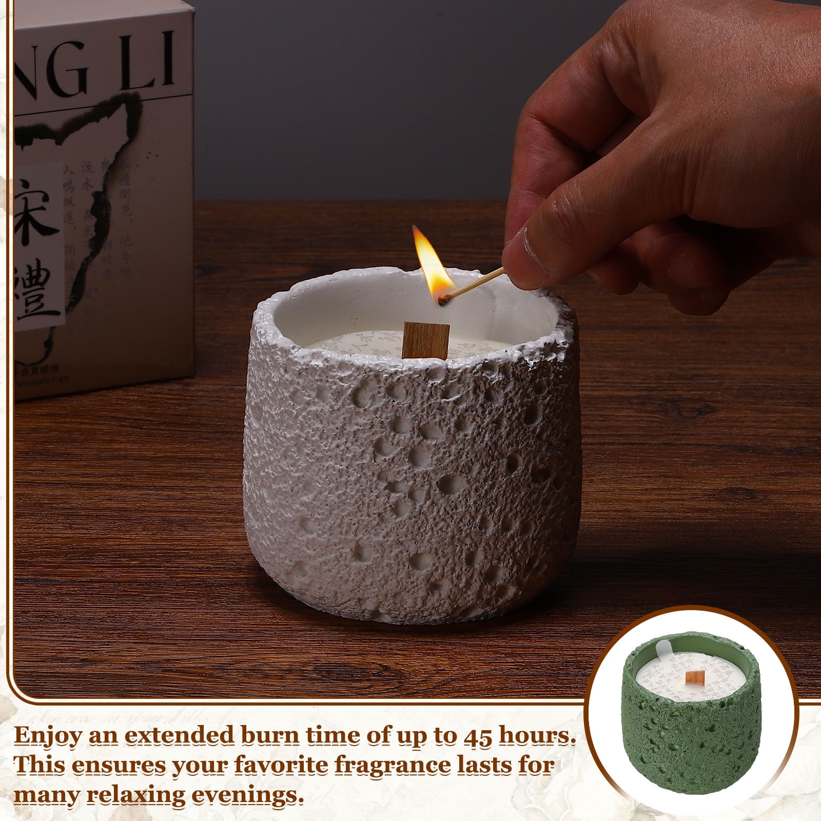 Uxcell Scented Candle Jar Gift Set, 45H Burning Time Large Home Decor Scented Candles for Friends Family Housewarming Birthday Wedding, Osmanthus & Violet Scent
