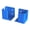 Blue, variant on Rigid Wall Brackets 2 Piece Set, Screw Mount U Shaped Holder Pair for Daily Home Wall Support