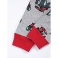 thumbnail image 4 of WIBACKER Toddlers and Kids' Snug-Fit 100% Cotton Pajama Sleepwear Sets Long Sleeve Tractor Pjs Size 3-8T, 4 of 10