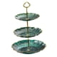 thumbnail image 2 of Soporte para Cupcakes, Bandeja para Servir Aperitivos Y Frutas, Plato para Servir, Centro de Mesa, Soporte para Postres, Centros de Mesa para Fiesta D 3 niveles verde, 2 of 9