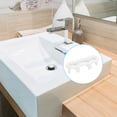 thumbnail image 5 of 8Pack 47.8x13.6mm Sink Trim Overflow Cover Rings Oval Hole Insert in Caps White, 5 of 5