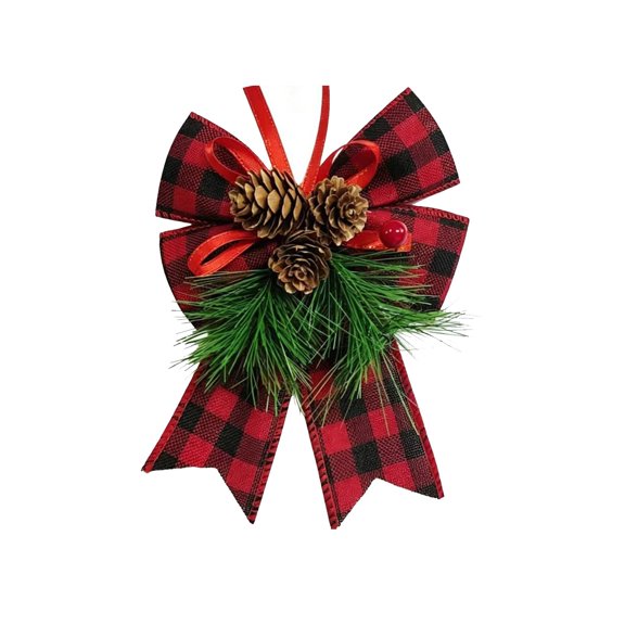 Dvumao 1pcs Small Christmas Decoration Bow Christmas Tree Wreath and Outdoor Decoration Party Atmospheres Decoration Props