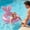 Pink Size A F4, variant on VVQ Mermaids Inflatable Ring , Sequin Glitter Pool Floatie Mermaids Tail Summer, Buoyancy Swim Trainer for Beach Pool Party Water Park, Blue