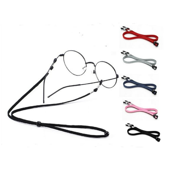 5-Pack Adjustable Eyeglass Neck Cord – Universal Sunglasses Strap & Secure Glasses Lanyard Holder TIKA