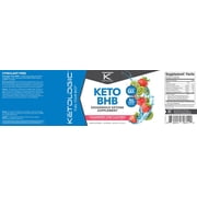 KetoLogic Keto BHB (Strawberry Kiwi Flavor) 30 Servings - Exogenous Ketone Supplement with goBHB, Beta-Hydroxybutyrate Salts