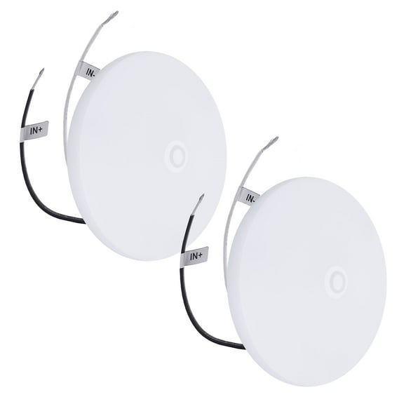 Facon Modern Flush Mount Lights with Frosted Glass Plastic Lens Cover and on/off switch
