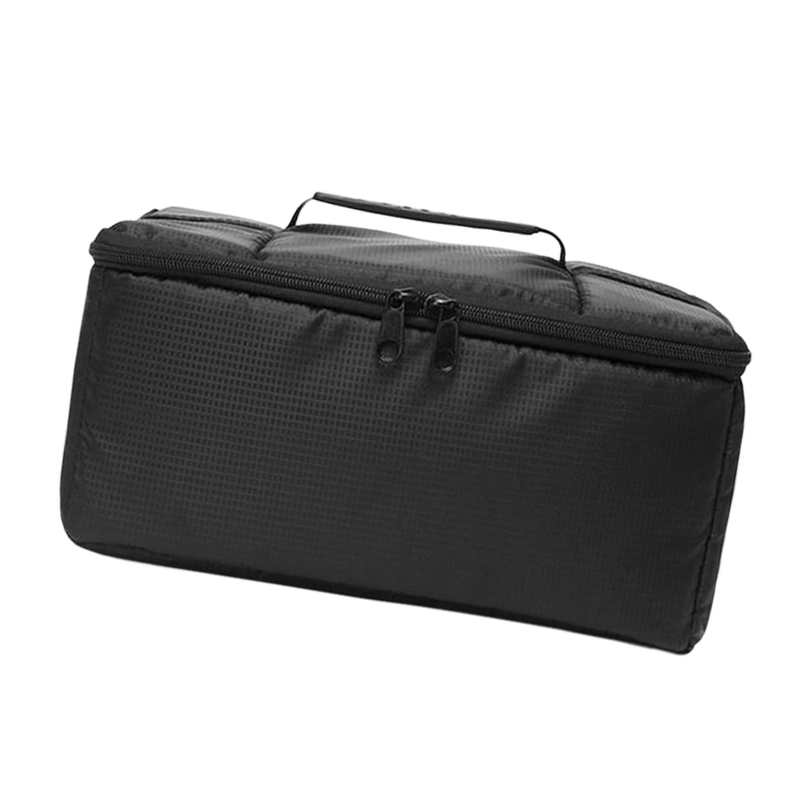 Fishing Reel Bag Large, Storage Holder Organizer Removable Dividers Tote Fishing Tackle Bags Fishing Reel bag Boxes for Boat Outdoor Black
