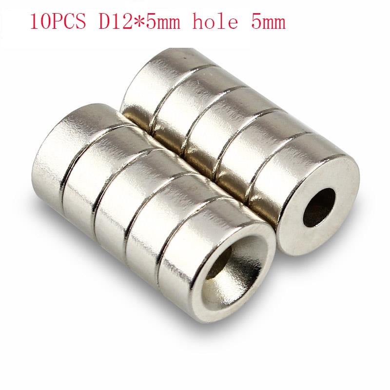 20pcs N50 Strong Countersunk Ring Magnets 12 x 3mm Hole 4mm Rare Earth Neodymium 