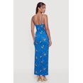 thumbnail image 3 of Women's Seashell Chain Print Maxi Cami Dress with Side Cutout, 3 of 3