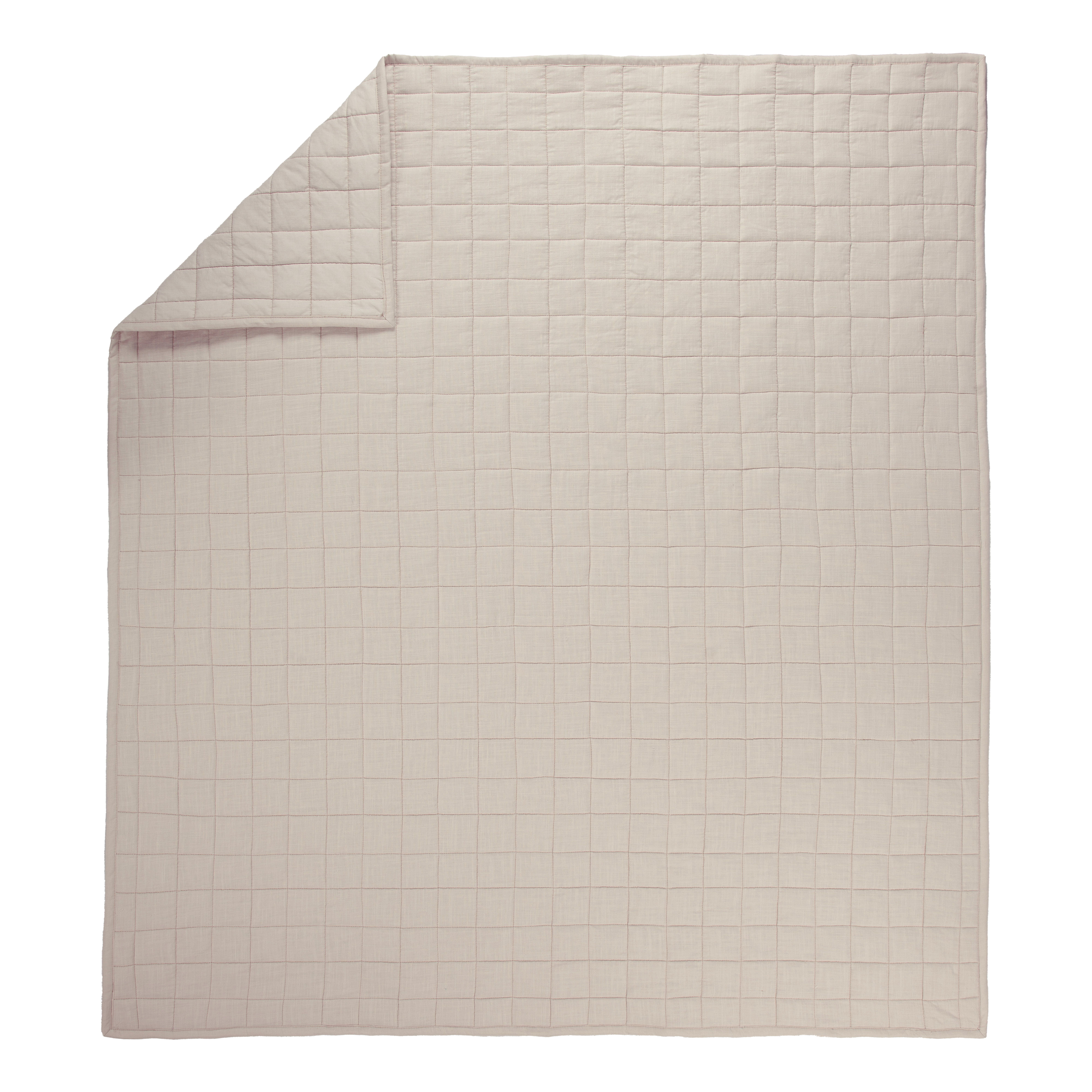 Allswell Cotton Linen Blend Quilt Set, Cream Glaze, Full/Queen