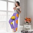 thumbnail image 6 of Picia Yellow Lemon And Orange Womens Soft Woven Cotton Elastic Waistband Sleep Pajama Pant Lounge Sleep Pant With Pockets And Drawstring-Large, 6 of 9