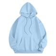 thumbnail image 4 of Fshinging Womens Oversized Sweatshirts Hoodies Letter Shark Print Long Sleeve Drawstring With Pockets Solid Color Pullover Sweaters, 4 of 6