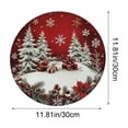 thumbnail image 3 of Diatomite Placemat Christmas Themed, Washable Heat Resistant Table Mat for Holiday Dinner Party, Non-Slip Coaster(C), 3 of 6