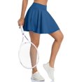 thumbnail image 5 of Alove Women's 2.76 Inch Wiastband Tennis Skirts Lining Shorts With 3 Pockets, 5 of 7