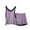 Purple, variant on BUIgtTklOP no boundaries Women's Summer Thin Casual Loose Sleeveless V-neck Versatile Home Slim Contrast Color Splicing Shorts Two-piece Set