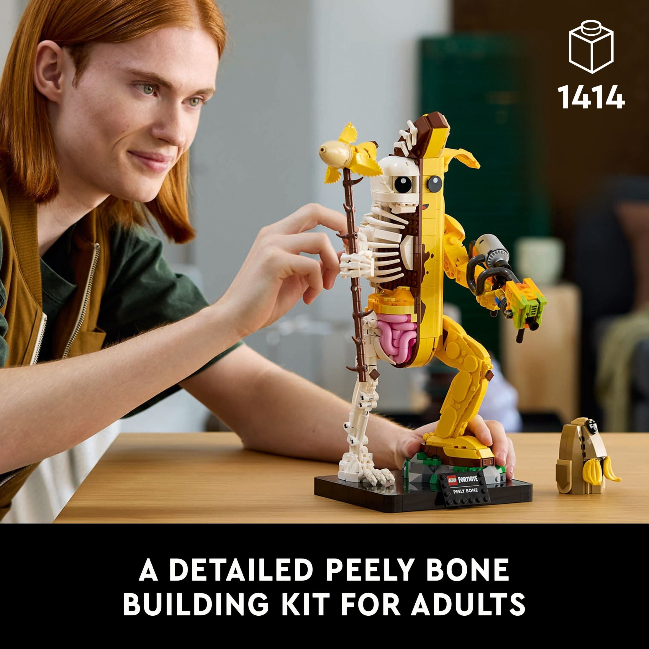 LEGO Fortnite Peely Bone - Collectible Fortnite DIY Kit for Adults, Ages 18+ - Building Set for Home Decor, Office or Bedroom - Gift Idea for Fans of Video Game - 77072