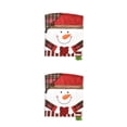 thumbnail image 1 of Bearachild Funda trasera para silla de tela de franela de animales de dibujos animados de Papá Noel, fundas de asiento suaves y cómodas, decoración Muñeco de nieve 2piezas Bearachild CBP183636, 1 of 6