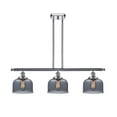 thumbnail image 1 of Innovations 916-3I-PC-G73-LED Large Bell 3 Light Island Light part of the Ballston Collection, Polished Chrome, 1 of 1