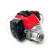 49cc Complete Engine 2 Stroke Super Bike Electric Pull Start Red En04r