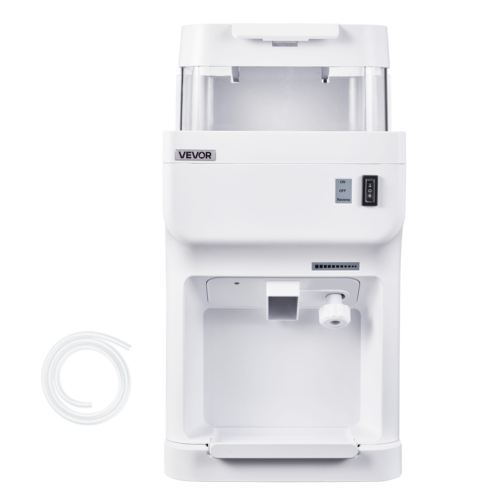 VEVOR Commercial Ice Shaver Crusher, 220lbs Per Hour Electric Snow Cone Maker with 8L Ice Cube Box, 350W 1500RPM Tabletop Shaved Ice Machine for Parties Events Bar