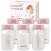 6PCS Breastmilk Storage Bottle for Momcozy Breast Milk Cooler, Wide-Neck Baby Bottles for Pumping Fit Spectra Flange, Spectra Collection Bottles for Fridge, Breastfeeding Essential, 10 oz