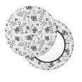 thumbnail image 7 of Uemuo Hand Drawn Snake Pattern Round Bar Stool Seat Covers Washable Stool Cushion Slipcover Elastic Bar Chair Covers-14 inch, 7 of 7