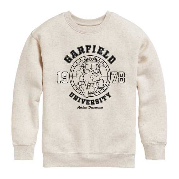 Garfield - Ath Dept Running - Toddler & Youth Crewneck Fleece Sweatshirt