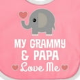 thumbnail image 4 of Inktastic Grammy and Papa Love Me Grandchild Boys or Girls Baby Bib, 4 of 4
