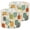 Color 3, variant on Linen Drum Lamp Shades Abstract Mid Century Modern Geometric Teal Ovals Yellow 13" x 13" x 10" Lampshade for Table Lamps Floor Lamps Lamp Shade Replacement Easy Assembly Required