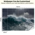 thumbnail image 3 of Peel and Stick Wallpaper ocean wave storm Modern Art Wall Mural Decor Self Adhesive and Removable 100in x 144in, 3 of 8