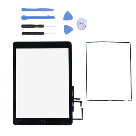 Touch Screen Digitizer for 2017 iPad 9.7 - Front Glass Replacement with Home Button & Tool Repair Kit (A1822, A1823) -