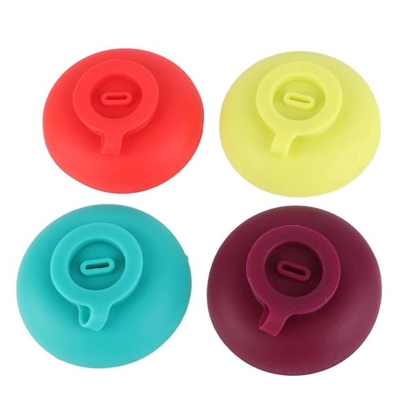 Yajisi 4PCS Frozen Treat Holder Silicone Reusable Dishwasher Safe Drip Proof Ice Pop Holder, 2.8x1.0in
