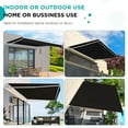 thumbnail image 5 of DEXS Spacious Patio Awning, Manual Retractable Outdoor Sun Shade Canopy, Durable for Deck and Door Shelter, Ideal for Patio Lounging, Garden Protection, UV-Resistant13x8 ft-Black, 5 of 7