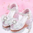 thumbnail image 6 of New Girl Sandals Bow Shoes Little Girl Shoes Girl Dress Shoes Pretty Spring Summer Footwear Silver 10.5 Years-11 Years, 6 of 6
