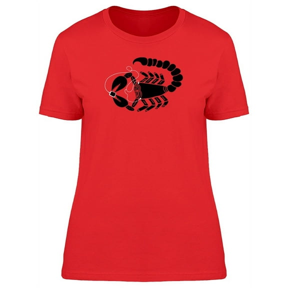 Scorpion With Music Device Icon T-Shirt Women -Image by Shutterstock, Female XX-Large