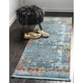 thumbnail image 1 of Unique Loom 3140214 2 ft. 2 in. x 6 ft. Alamar Baracoa Runner Rug, Teal, 1 of 1