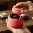 thumbnail image 5 of AFACUHX Ceramic Cat Design Tea Canister with Lid 180ml Mini Storage Jar for Tea Coffee Herb Sugar Spice Protective and Airtight for Home Kitchen Decor, 5 of 9