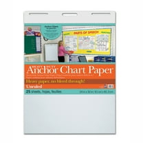 PACON CORPORATION Heavy Duty Wall Chart, Unruled, 24"W x 32"L, 25 Count
