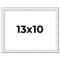 13x10 Frame White Real Wood Picture Frame Width 0.75 inches | Interior Frame Depth 0.5 inches |