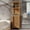 Brown, variant on Keepoman Bamboo Wood Cabinet with linen tower, Storage Cabinet for Bathroom, Bedroom, Living room, Black