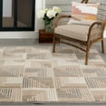 thumbnail image 2 of Loomaknoti Fortune Josay 6' x 9' Gray Geometric Indoor/Outdoor Area Rug, 2 of 6