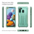 thumbnail image 7 of ExoGuard For Samsung Galaxy A21 Case, Phone Case with Screen Protector and Kickstand (Green), 7 of 7
