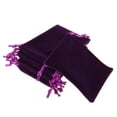 thumbnail image 2 of 10 piezas clásico púrpura franela cordón saco joyería Pounch boda Festival 10 x 12cm Colcomx Bolsas de joyería, 2 of 8