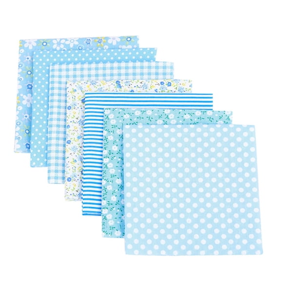7Pcs Cotton Fabric Fat Quarters 20x20 Inch, Floral Print Quilting Bundles, Sewing Fabric for DIY Crafts, Patchwork Squares, Apparel Making Fabric, Handmade Craft Supplies for Quilters