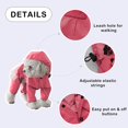 thumbnail image 4 of HSHDLDF Cosibell Waterproof Puppy Dog Raincoats with Hood for Small Medium Dogs Four-Leg Design with Reflective Strap Lightweight Jacket with Leash Hole(L Pink), 4 of 6