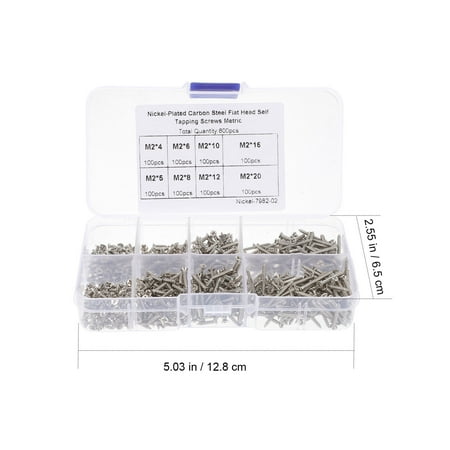 

1 Set Countersunk Screw Countersunk Head Wood Screw M2 Self-tapping Screw