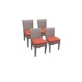 thumbnail image 1 of 4 Monterey Armless Dining Chairs in Tangerine, 1 of 2
