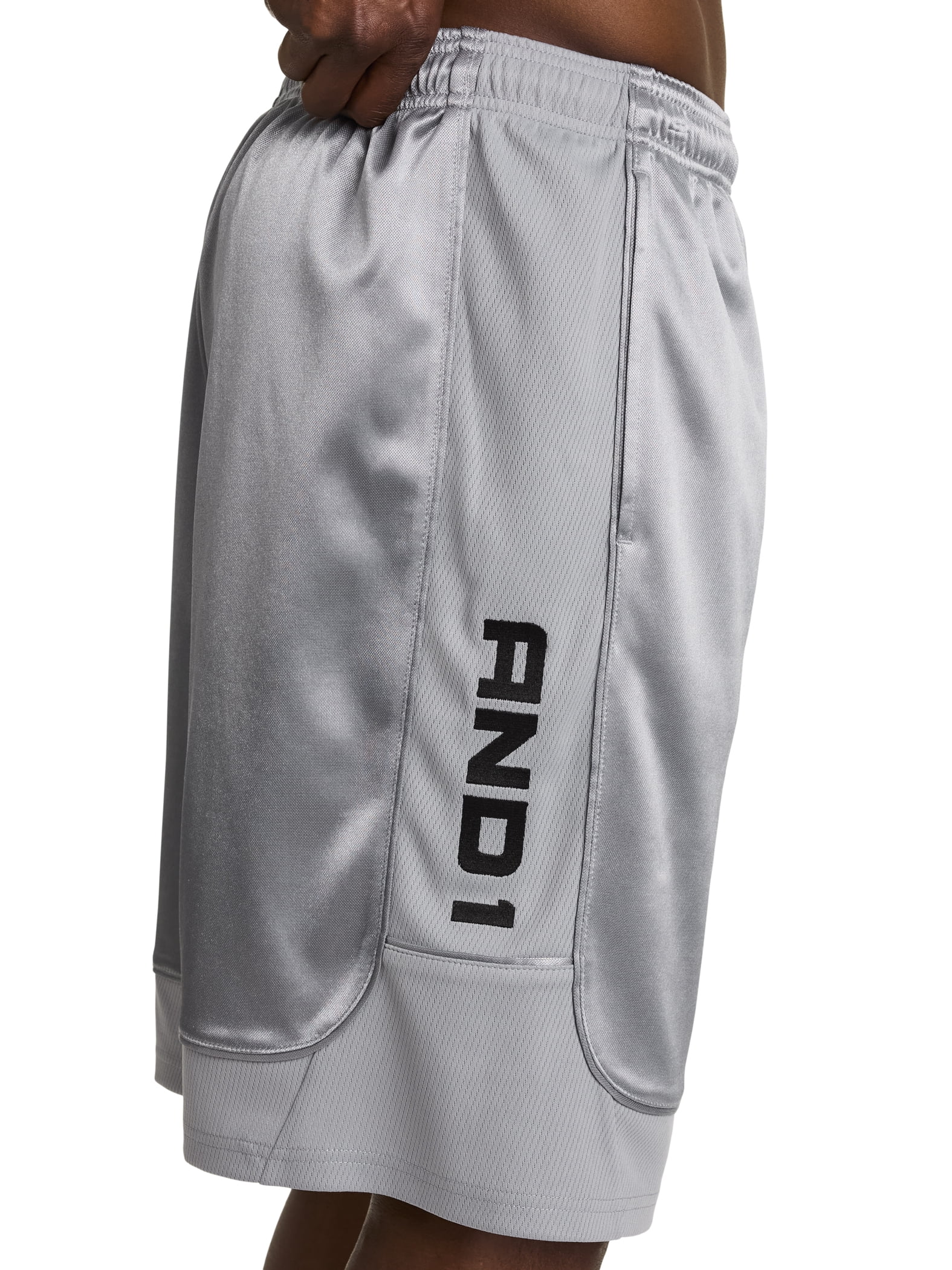 AND1 Men's and Big Men's All Court Short, 11" inseam, up to Size 5XL