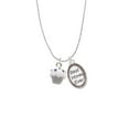 thumbnail image 2 of Delight Jewelry Silvertone Small White Cupcake with Crystal Sprinkles Best Mom Ever Charm Necklace, 2 of 4